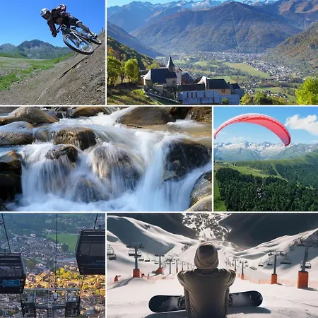 別荘 Pyrenair Location Maison 8 Personnes Proche Des Telecabines Bagnères-de-Luchon